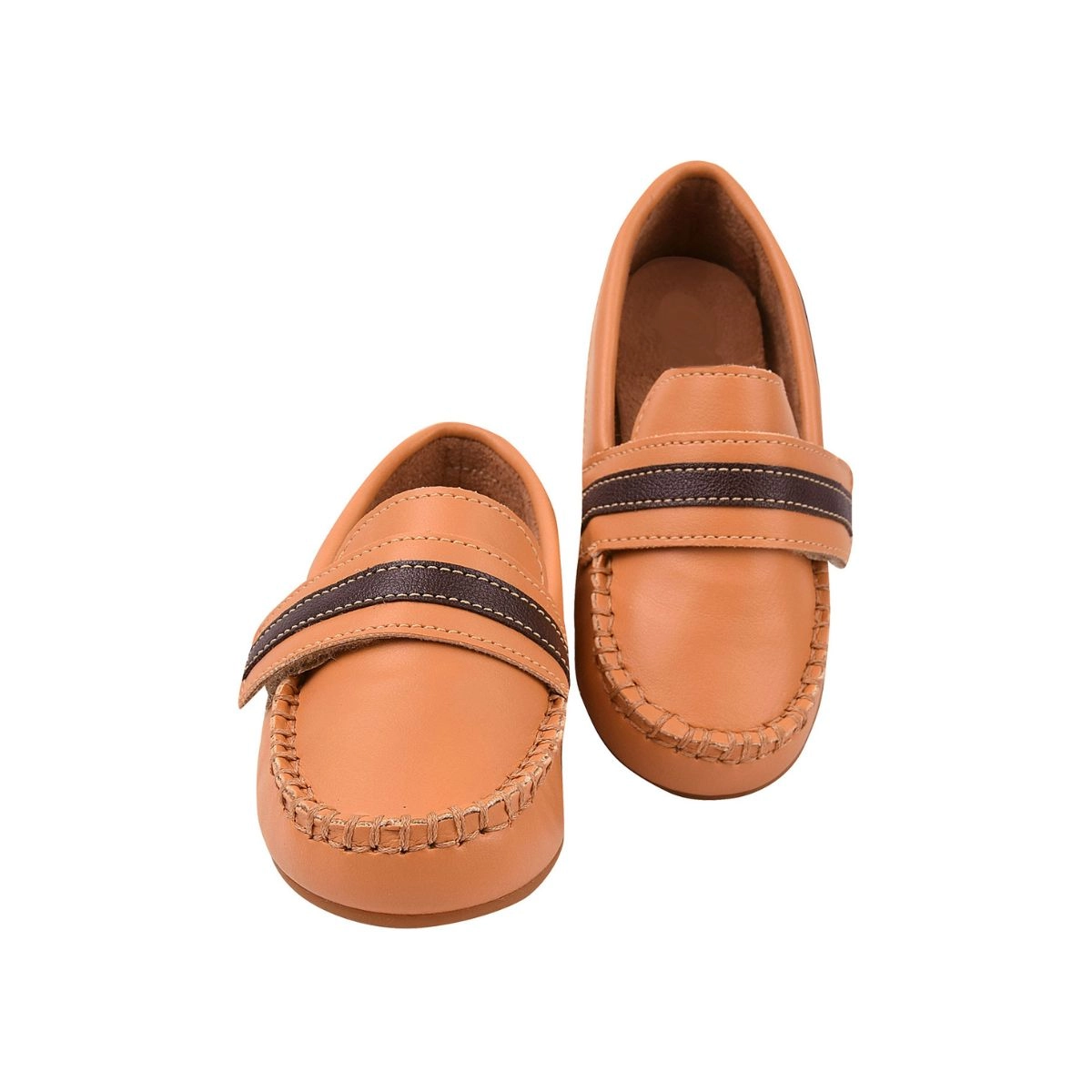 Mocassim Infantil Masculino Ortopézinho Ilhós Mostarda