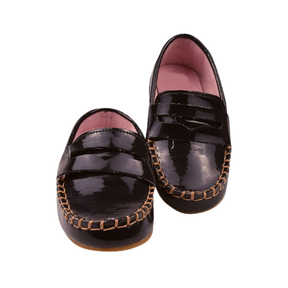 Mocassim Infantil Masculino Ortopézinho Verniz Preto