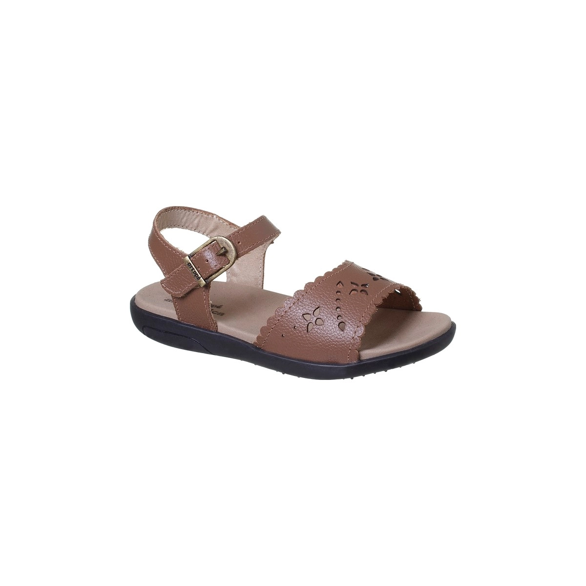 Sandália Infantil Feminina Ortopé Autêntica Basic Café