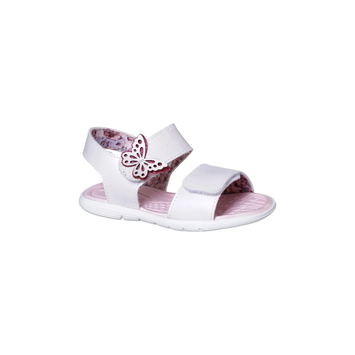Sandália Infantil Feminina Ortopé Brincadeira Borboleta Branca