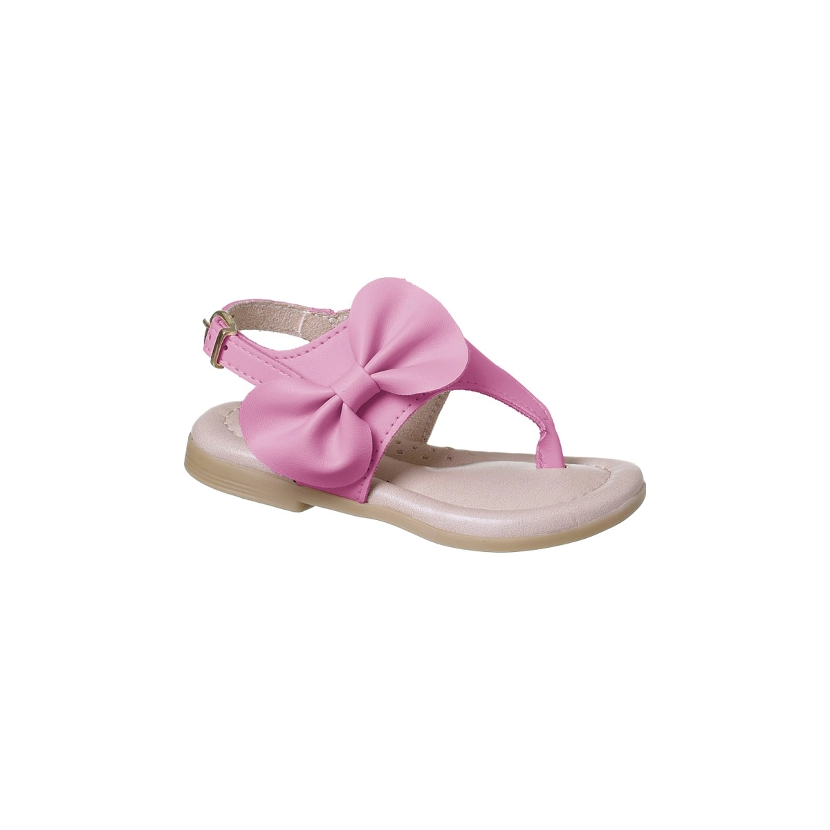 Sandália Infantil Feminina Ortopé Sonho Laço Rosa Chiclete