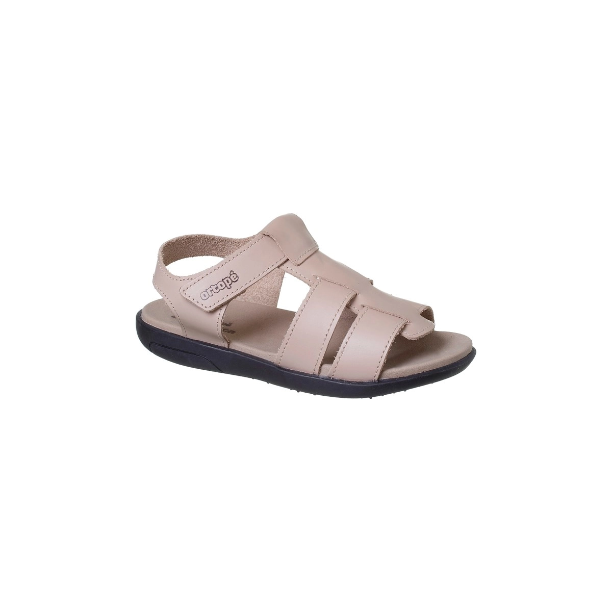 Sandália Infantil Masculina Ortopé Autêntica Tiras Creme