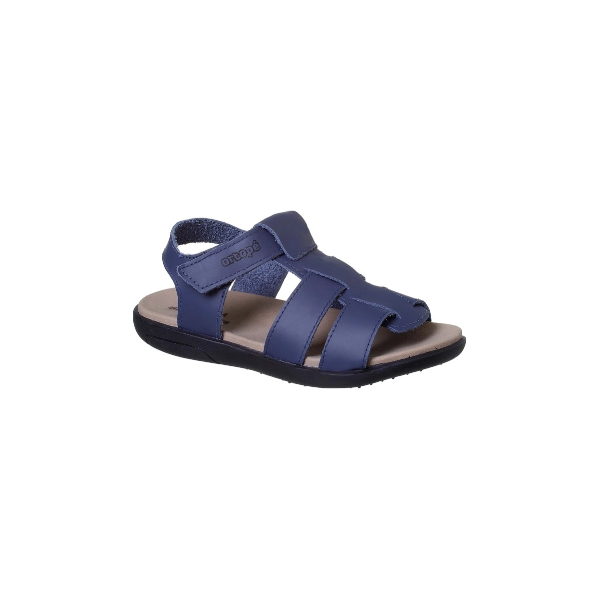 Sandália Infantil Masculina Ortopé Autêntica Tiras Marinho
