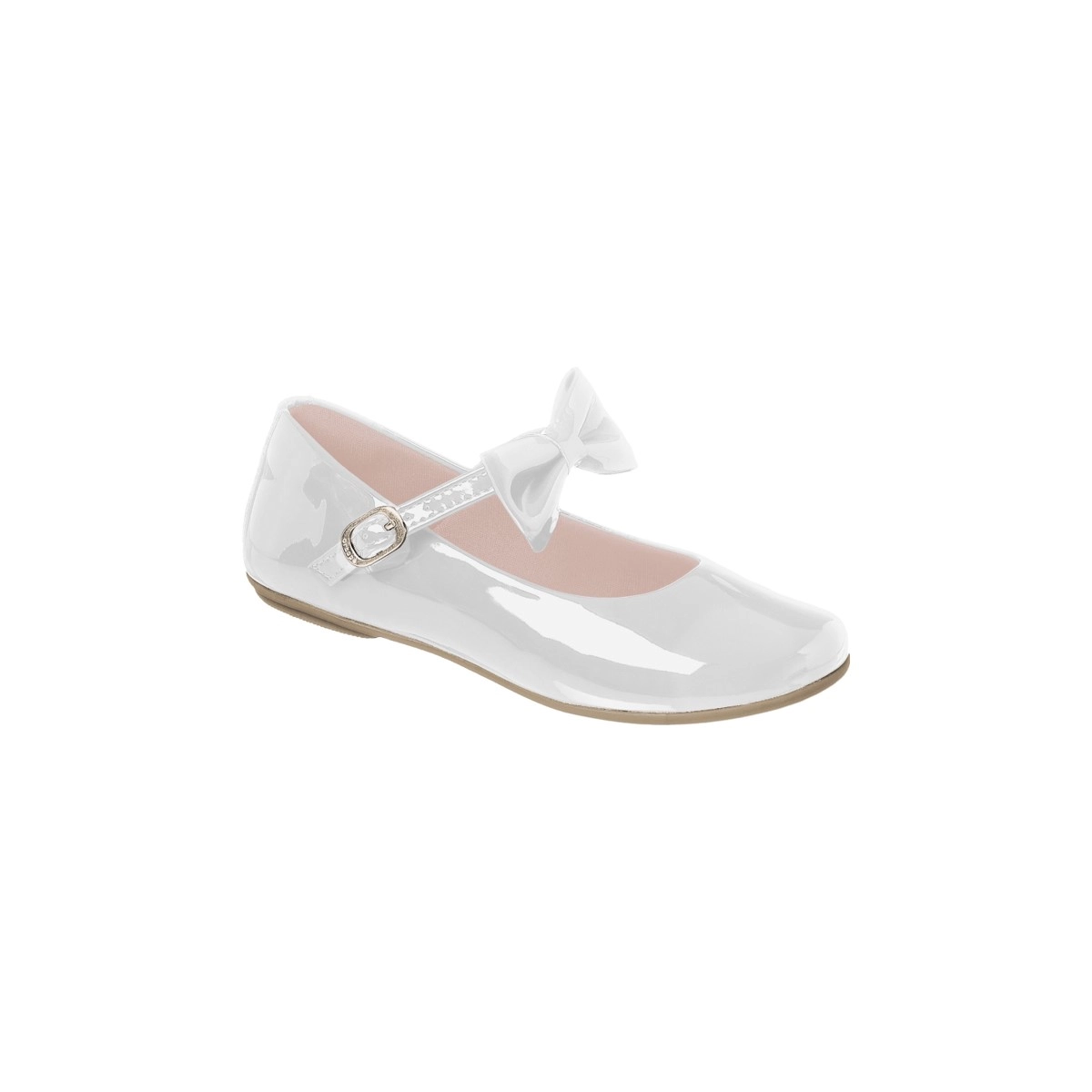 Sapatilha Infantil Feminina Ortopé Secret Laço Branco