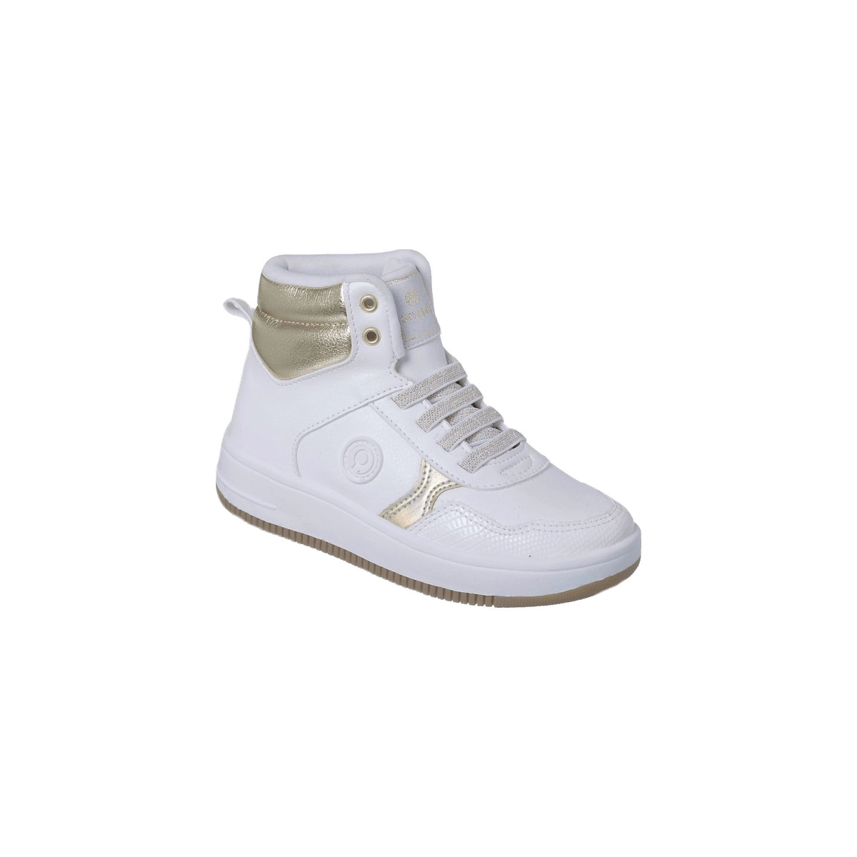 Tênis Cano Alto Infantil Feminino Ortopé Bliss Boot Branco/Ouro