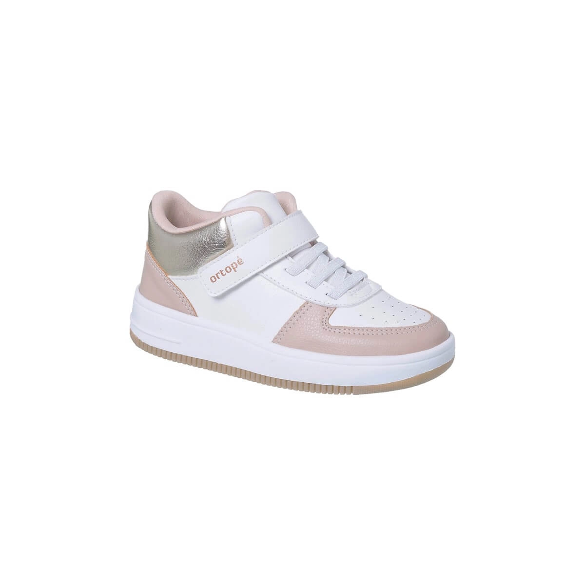 Tênis Infantil Feminino Ortopé Bliss Boot Fita Aderente Branco