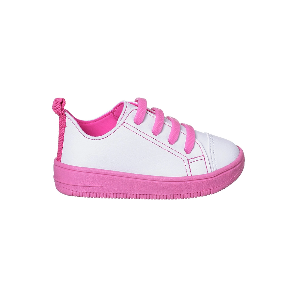 Tênis Infantil Feminino Ortopé Bliss Estica E Puxa Branco/Pink