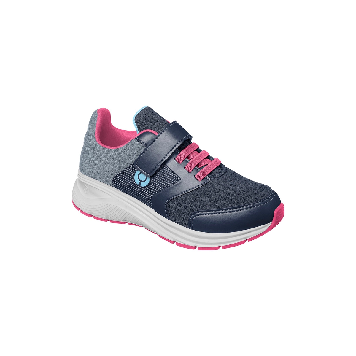 Tênis Infantil Feminino Ortopé Flex Run Azul Marinho E Pink