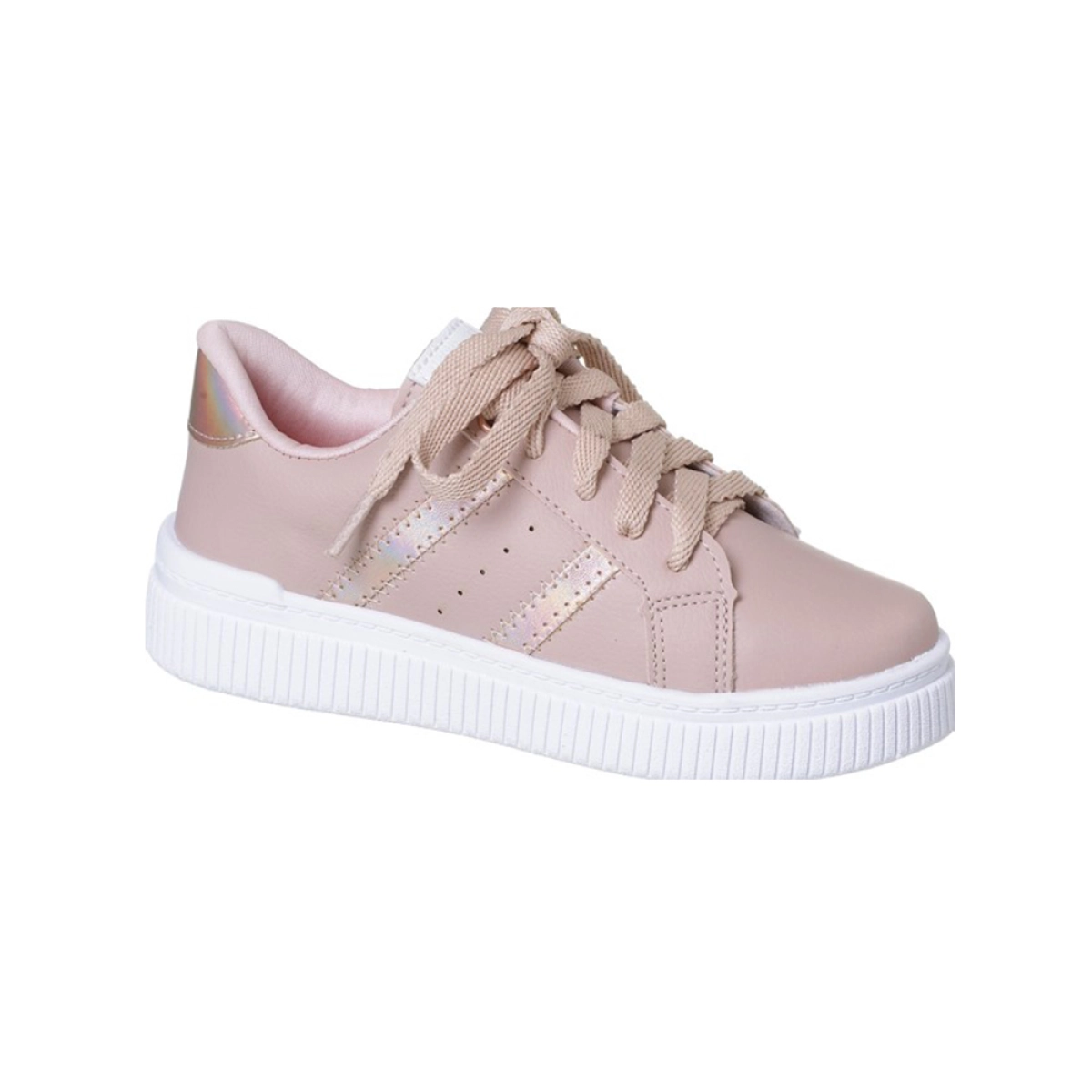 Tênis Infantil Feminino Ortopé Tiras Nude