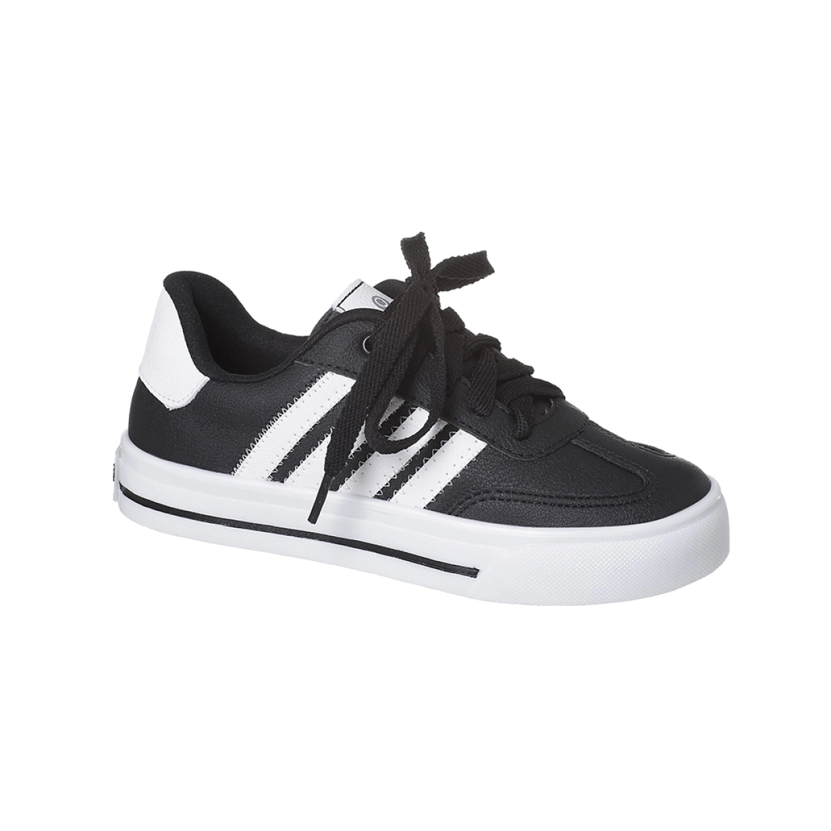Tênis Infantil Masculino Ortopé Cadarço Branco Preto
