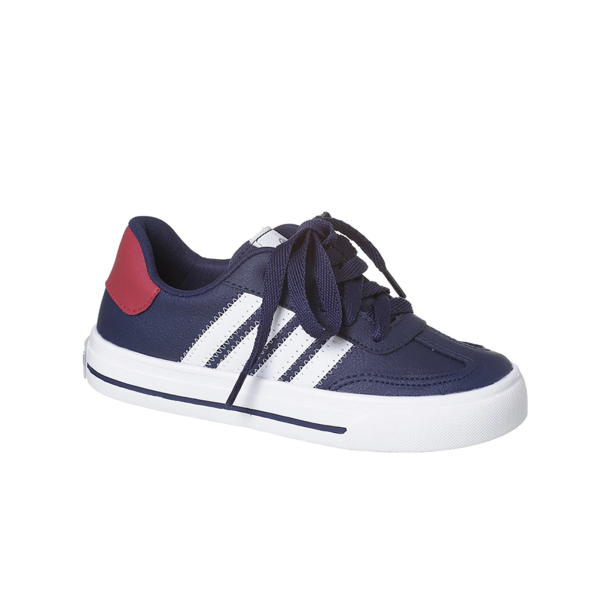Tênis Infantil Masculino Ortopé Cadarço Marinho Vermelho