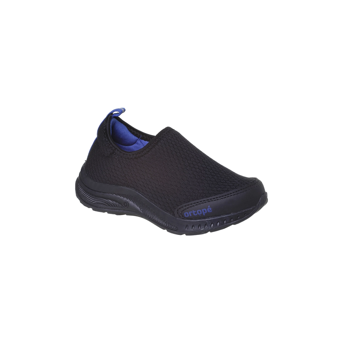 Tênis Infantil Masculino Ortopé Dna Flex Calce Fácil Básico Preto Azul
