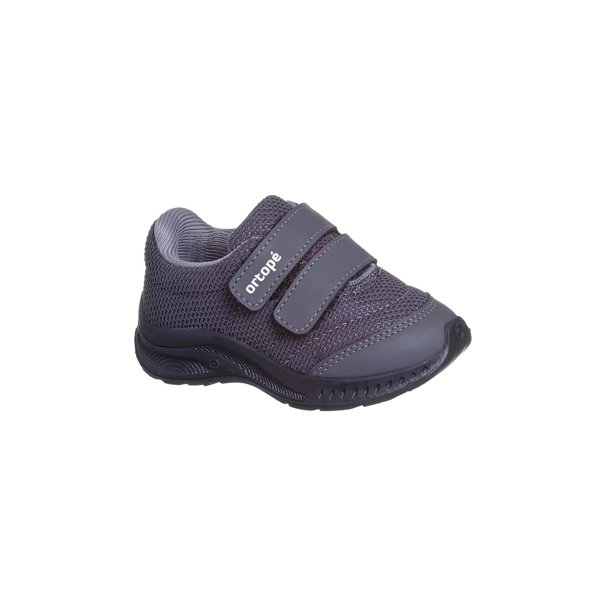 Tênis Infantil Masculino Ortopé Dna Flex Fecho Duplo Grafite