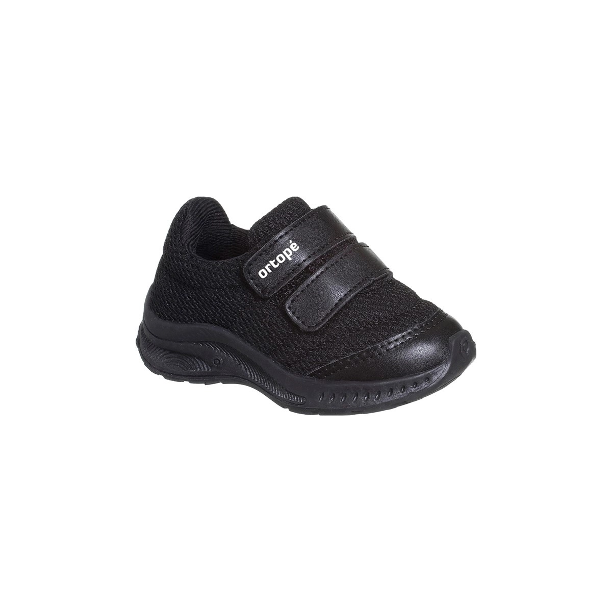 Tênis Infantil Masculino Ortopé Dna Flex Fecho Duplo Preto