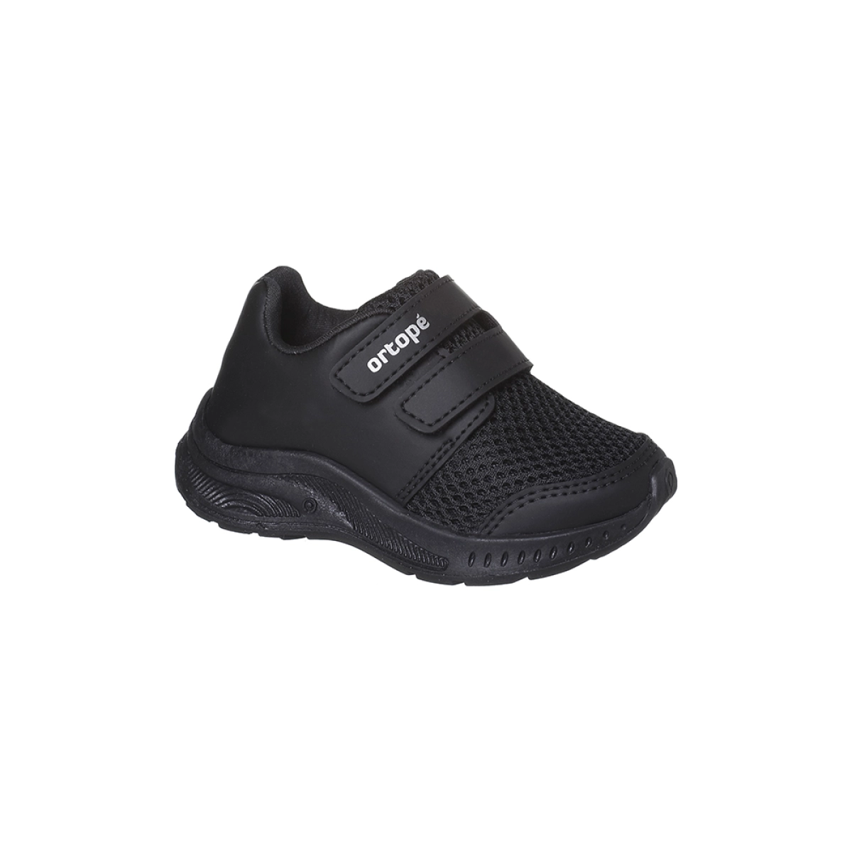 Tênis Infantil Masculino Ortopé DNA Flex Fecho Duplo Tiras Preto