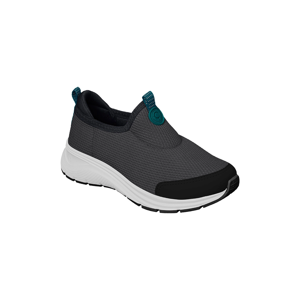 Tênis Infantil Masculino Ortopé Flex Run Comfy Calce Fácil Cinza Grafite