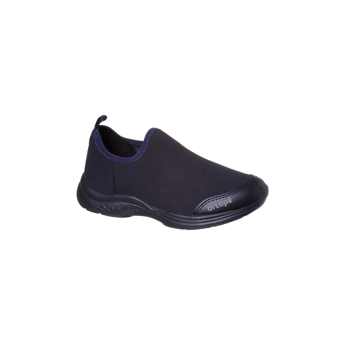 Tênis Infantil Masculino Ortopé Joy Comfy Calce Fácil Preto Marinho
