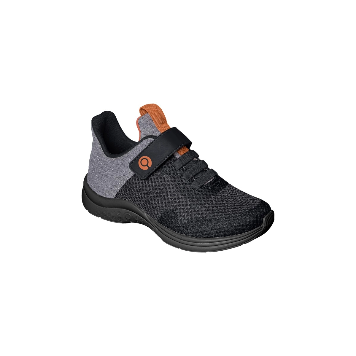 Tênis Infantil Masculino Ortopé Joy Comfy Fita Aderente Preto Grafite